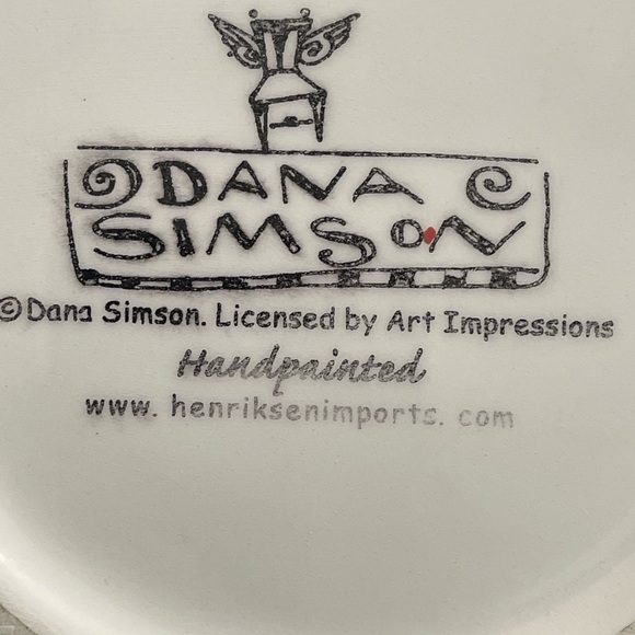 Dana Simson hand painted cat teapot used water only - Picture 6 of 6